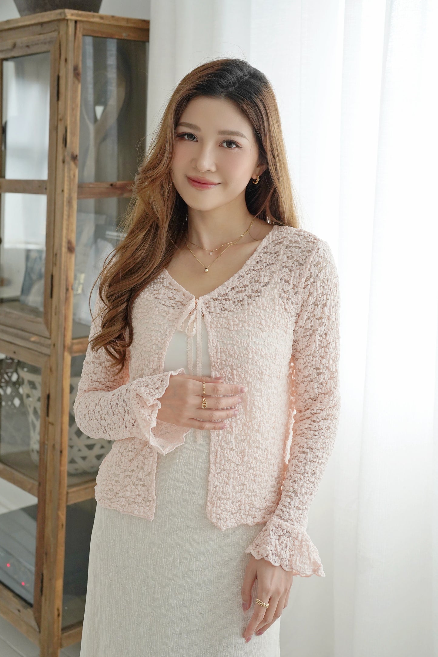 Blossom Flare Sleeves Cardi