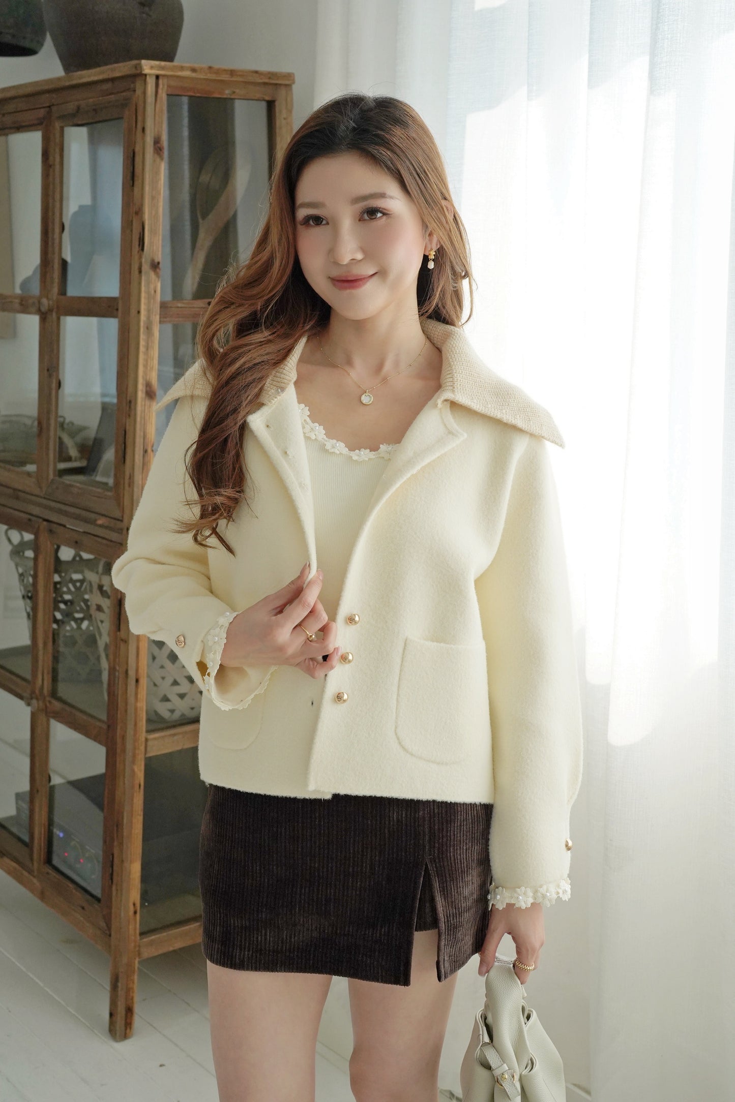 Aplace Collar Coat