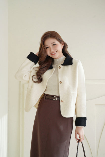 Deluxe Collar Wool Coat