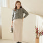 Buckle Corduroy Skirt