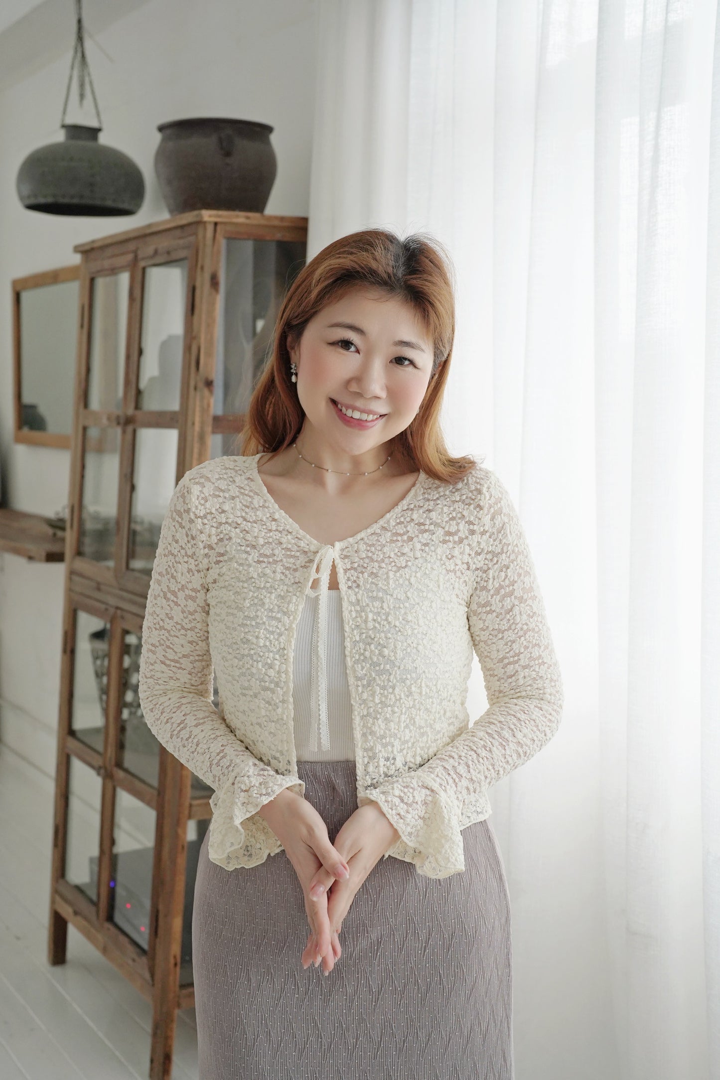 Blossom Flare Sleeves Cardi
