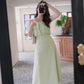 Misty Lime Halter Dress