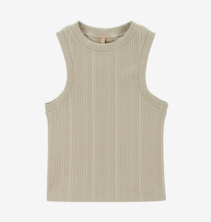 Bagel Ribbed Sleeveless