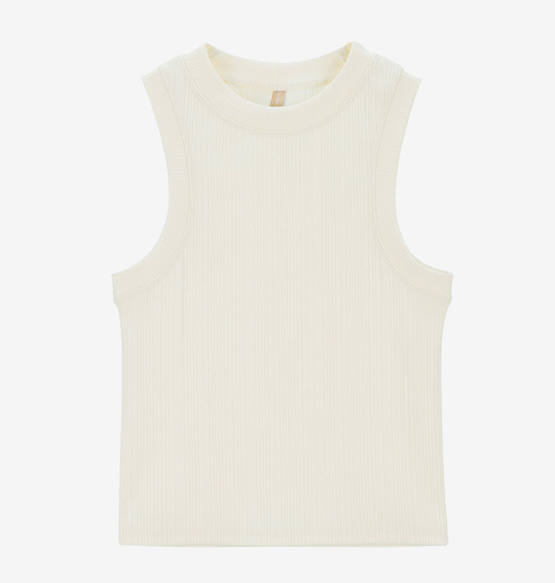 Bagel Ribbed Sleeveless