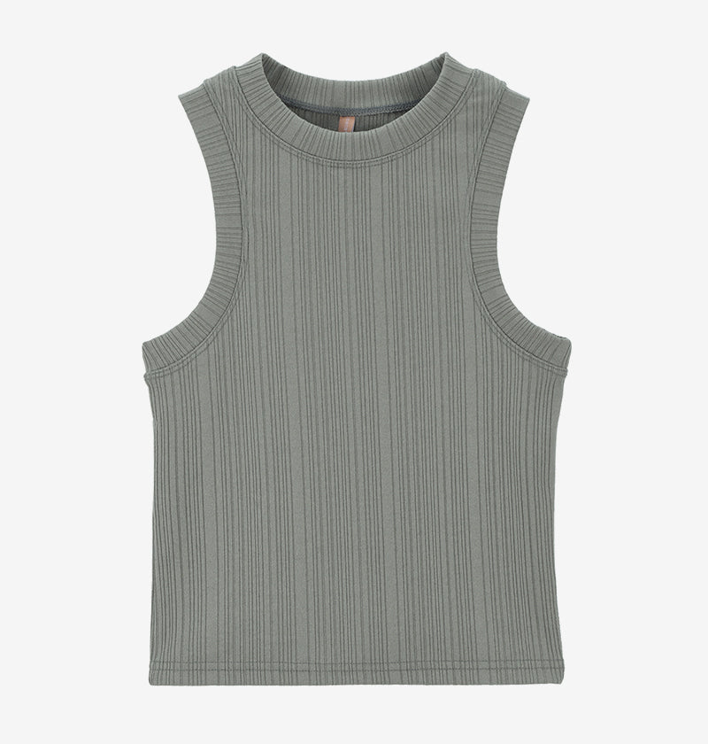 Bagel Ribbed Sleeveless