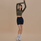 Cut-off Sleeve Padded Top
