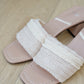 Linen Heel Sandal