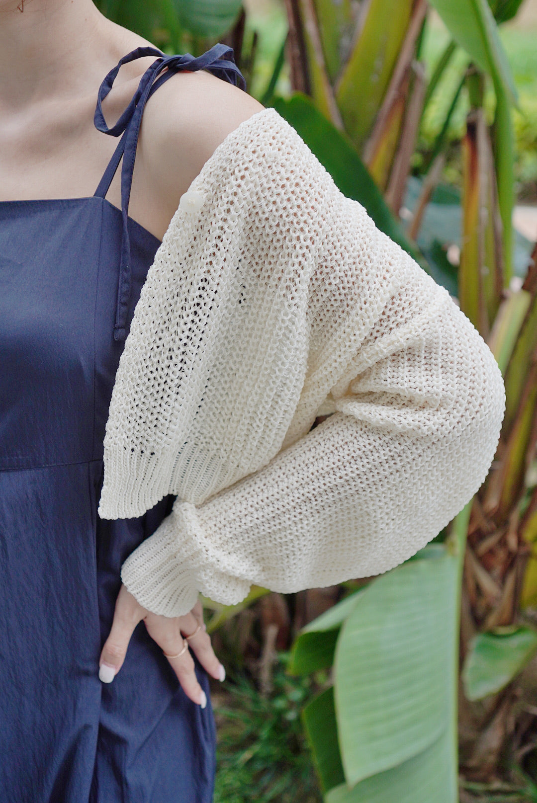 Latte Knitted Outer