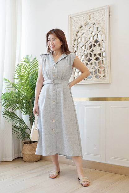 My Halter Linen Dress