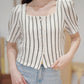 The Audree Stripe Top