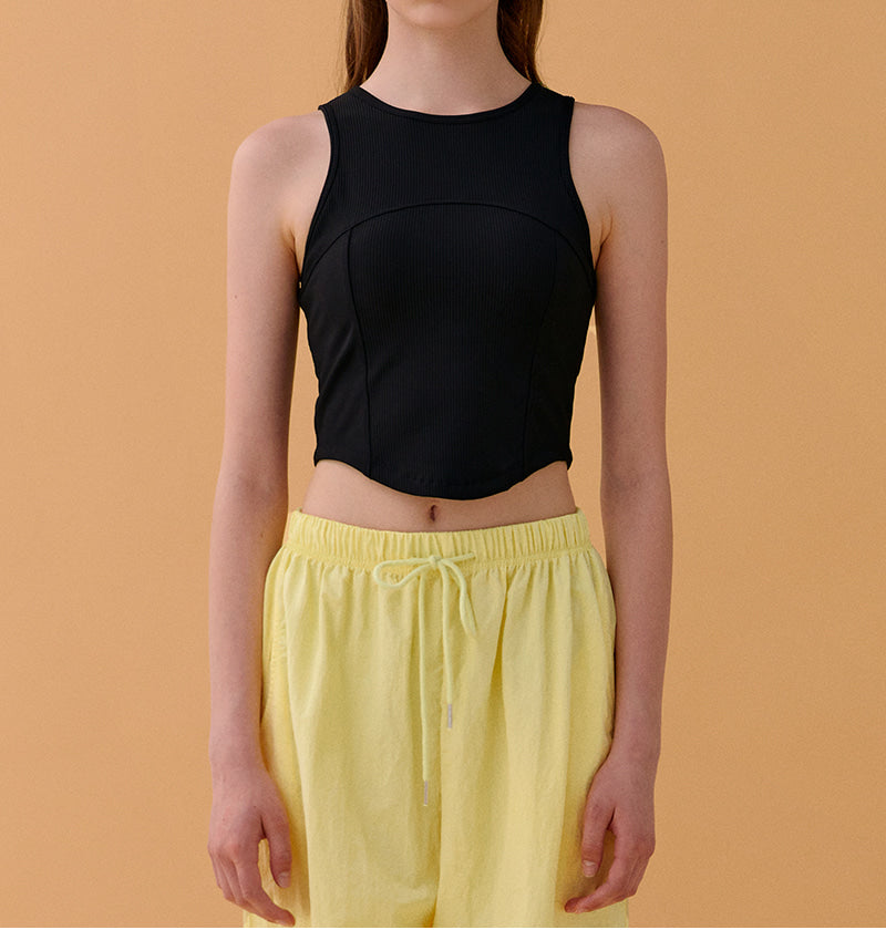 Solid Crop Sleeveless