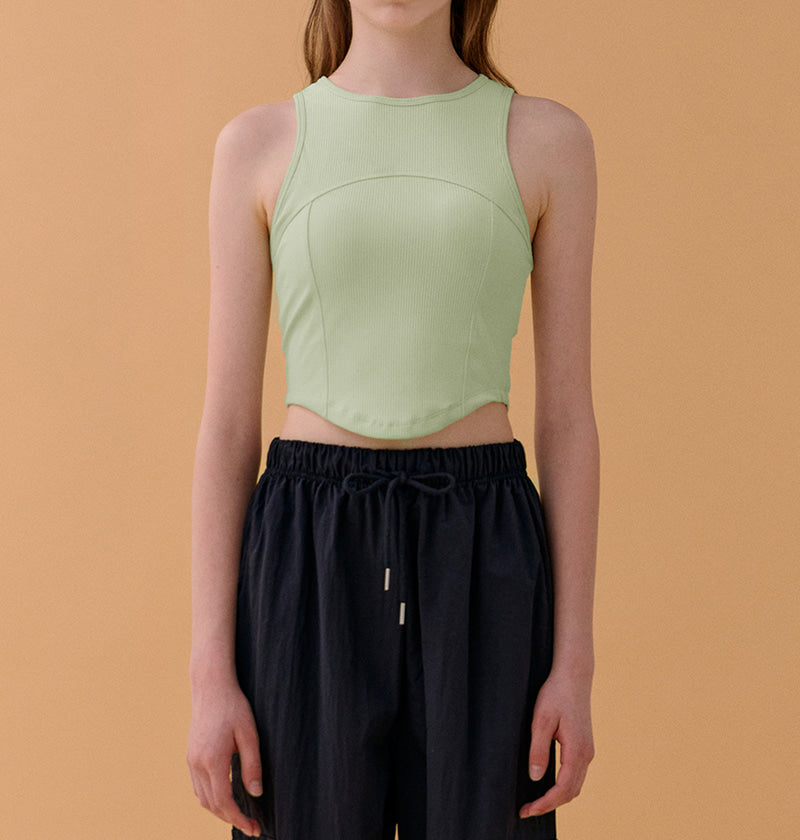 Solid Crop Sleeveless