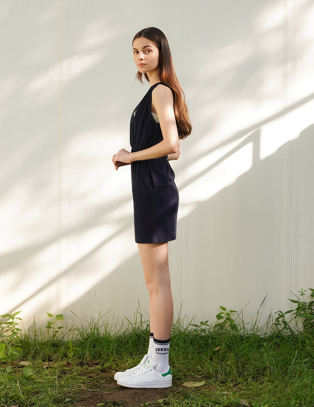 Tennis Terry Banding Pocket Dress