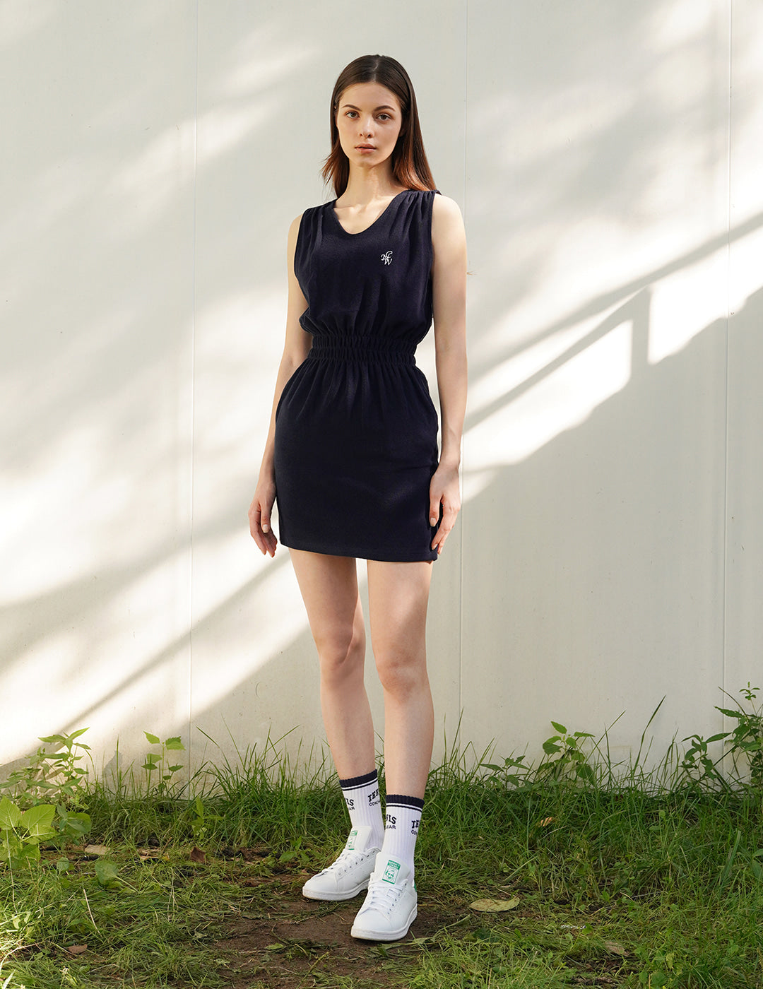 Tennis Terry Banding Pocket Dress