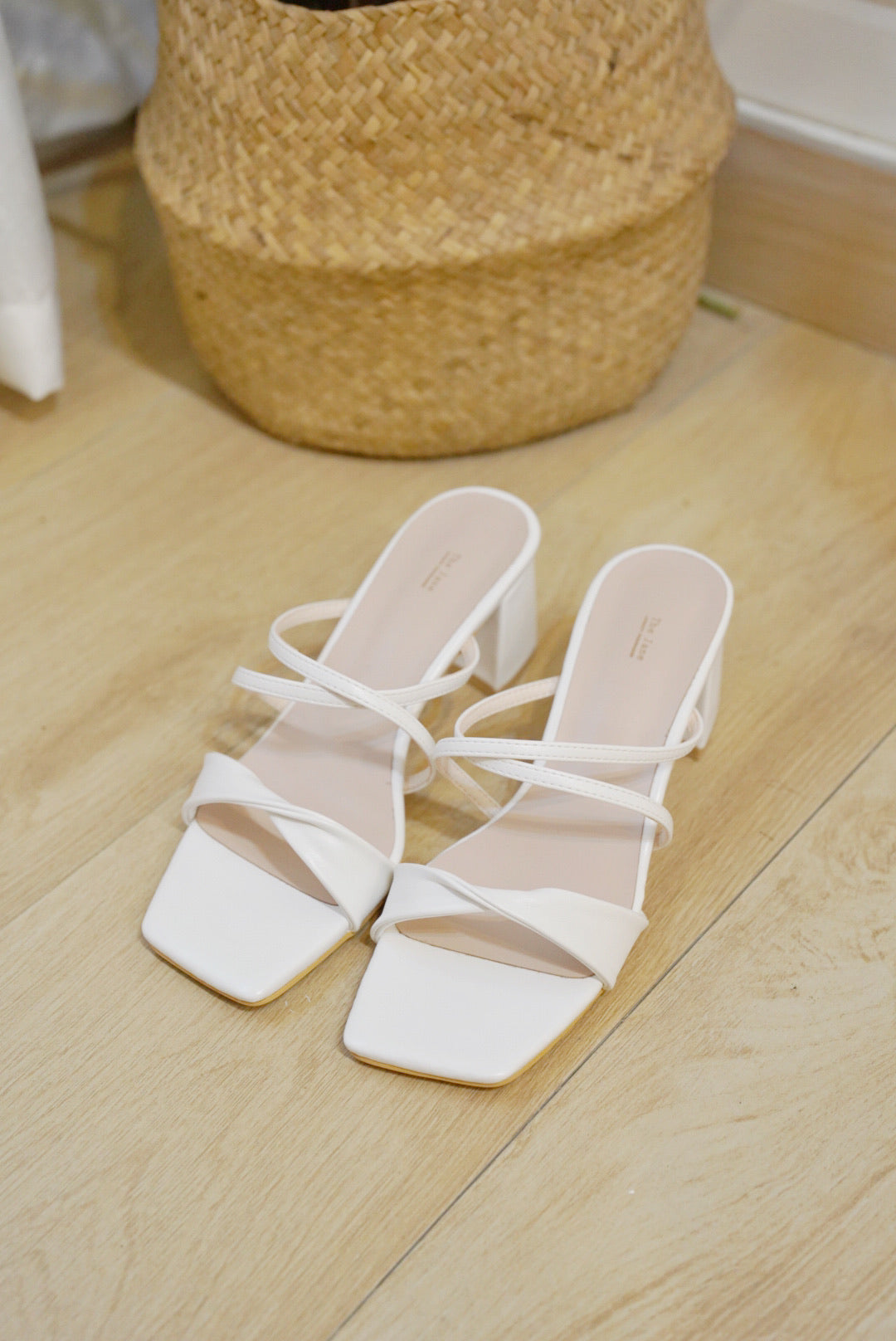 Summer White Heel Sandal