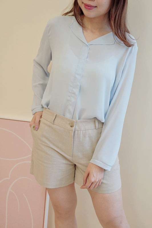 Classic V-line Chiffon Blouse